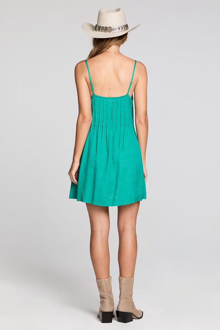 Saltwater Luxe Renoa Mini Dress in Jade relaxed summer dress