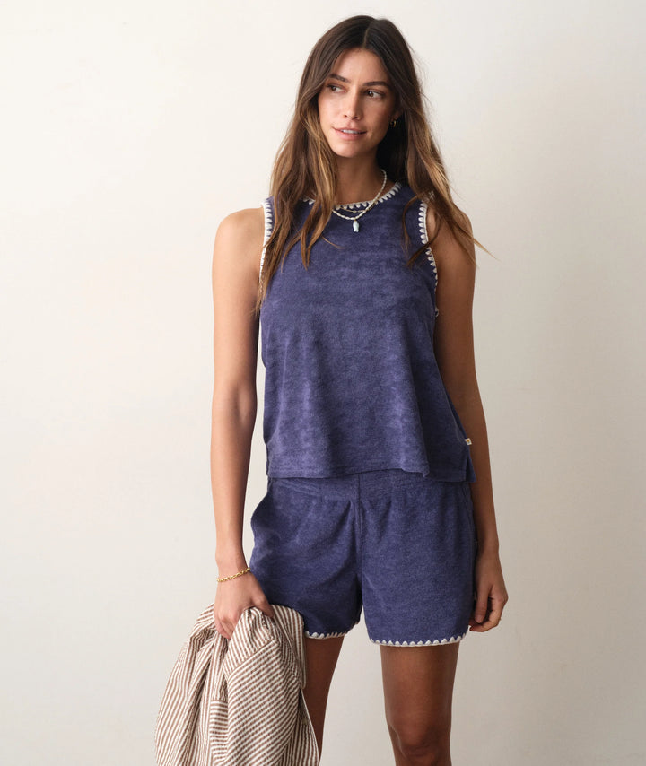 Marine Layer Beach Terry Short - Bay Blue 1
