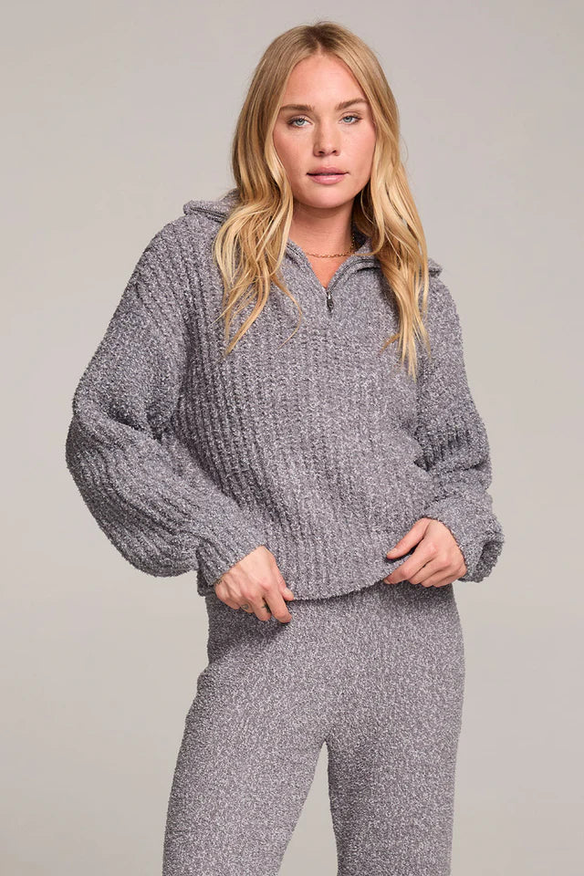 Saltwater Luxe Mandi Sweater heather grey 3