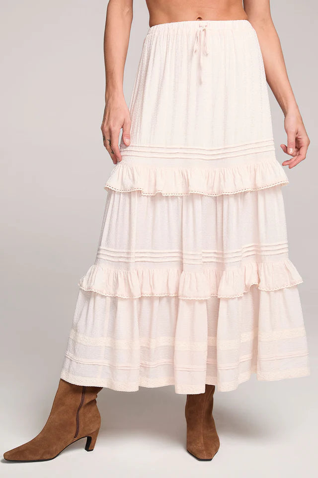 Saltwater Luxe Regan Midi Skirt ivory2