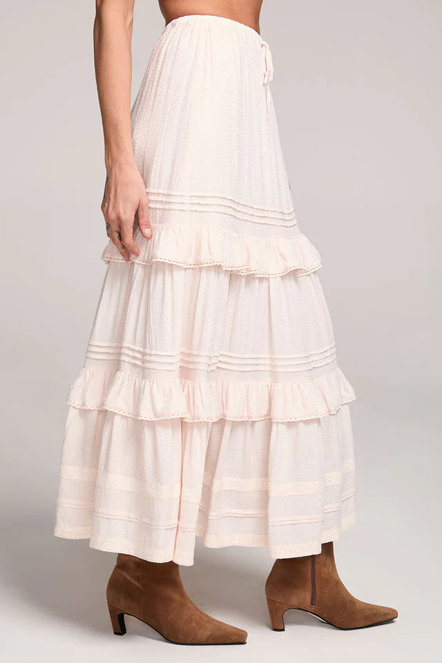 Saltwater Luxe Regan Midi Skirt ivory3