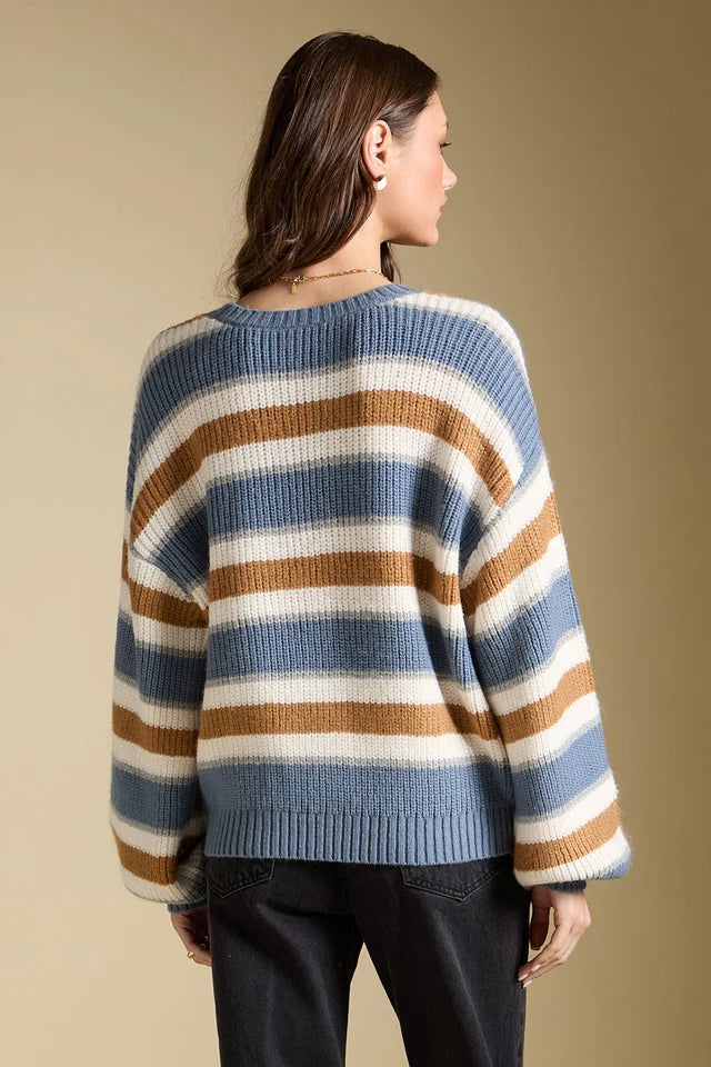 Saltwater Luxe Mimi Sweater in Indigo back