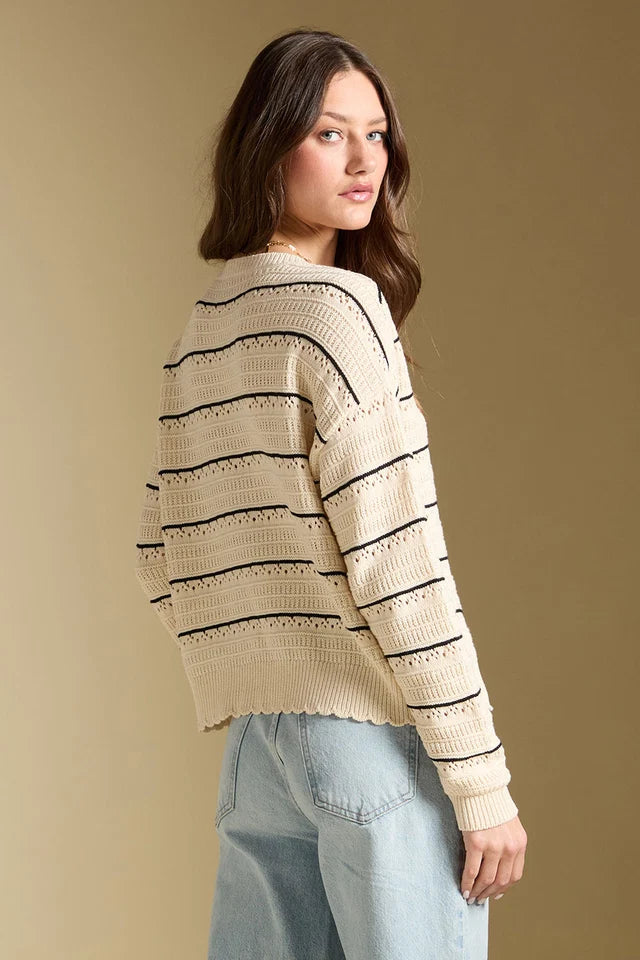 Saltwater Luxe Hadlee Sweater in Natural 1
