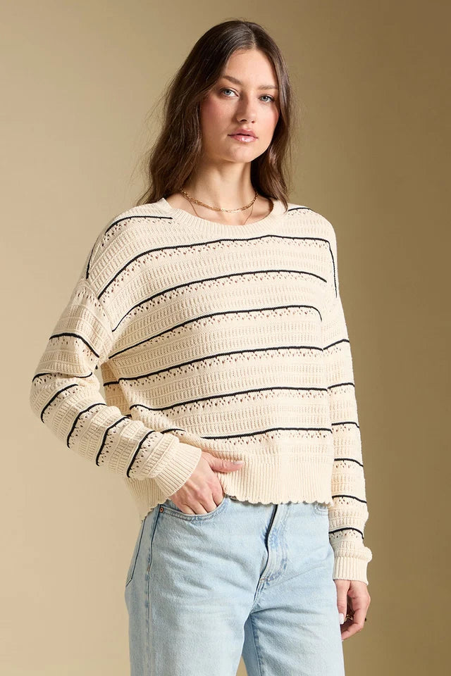Saltwater Luxe Hadlee Sweater in Natural 2