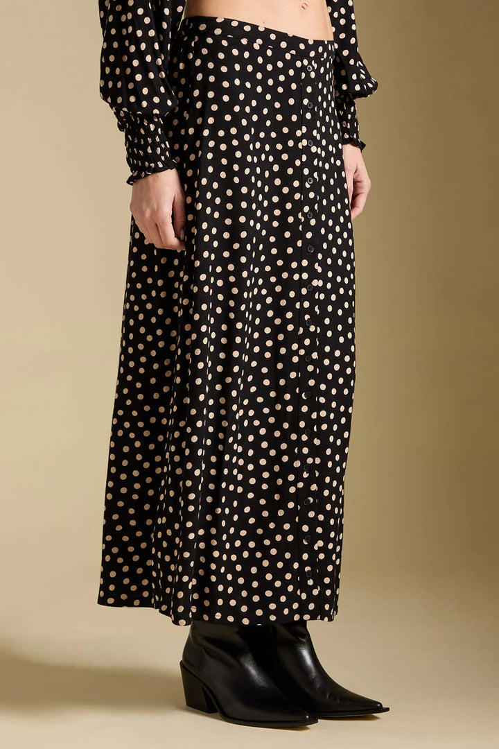 Saltwater Luxe Nolla Midi Skirt in Midnight 2