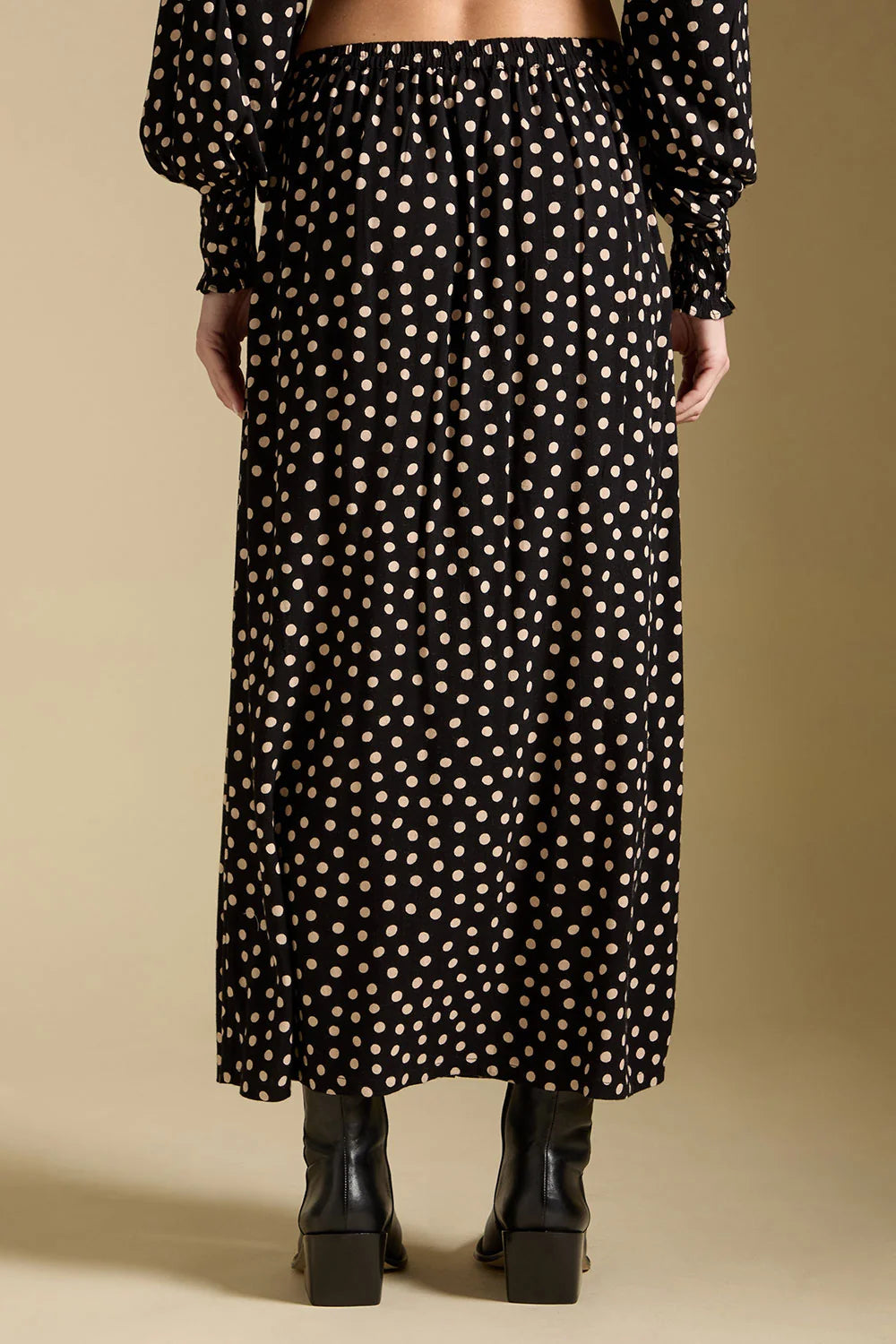 Saltwater Luxe Nolla Midi Skirt in Midnight 3