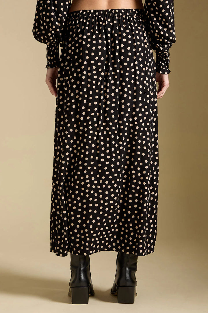 Saltwater Luxe Nolla Midi Skirt in Midnight 3