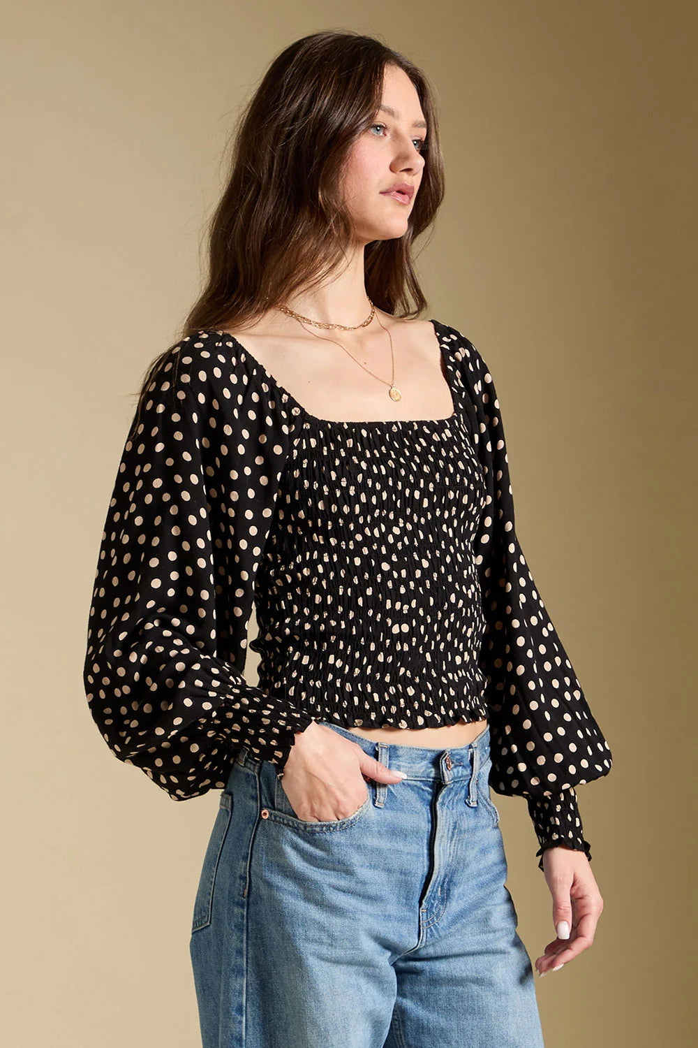 Saltwater Luxe Petra Top in Midnight 1