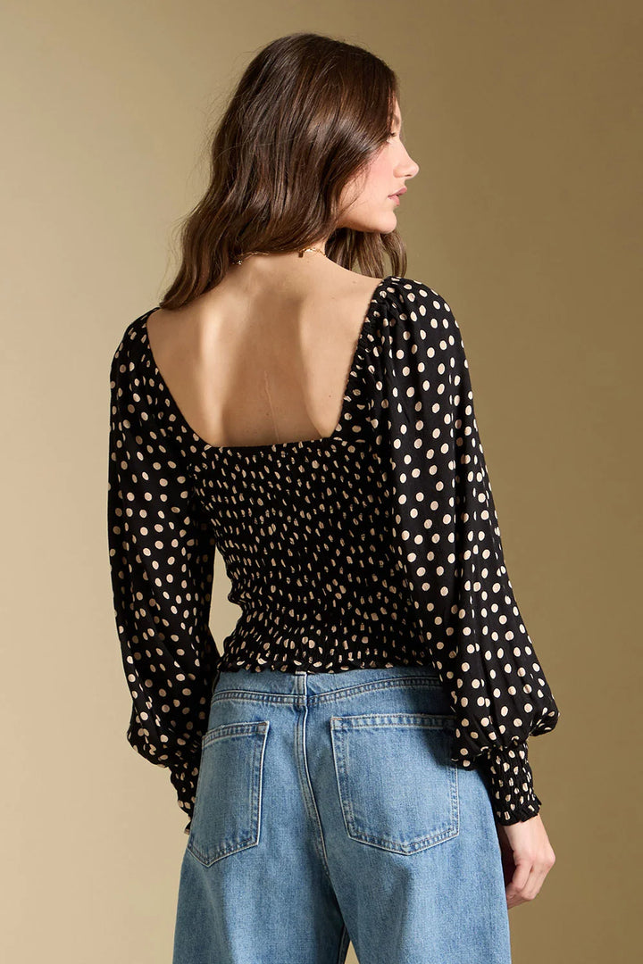 Saltwater Luxe Petra Top in Midnight back