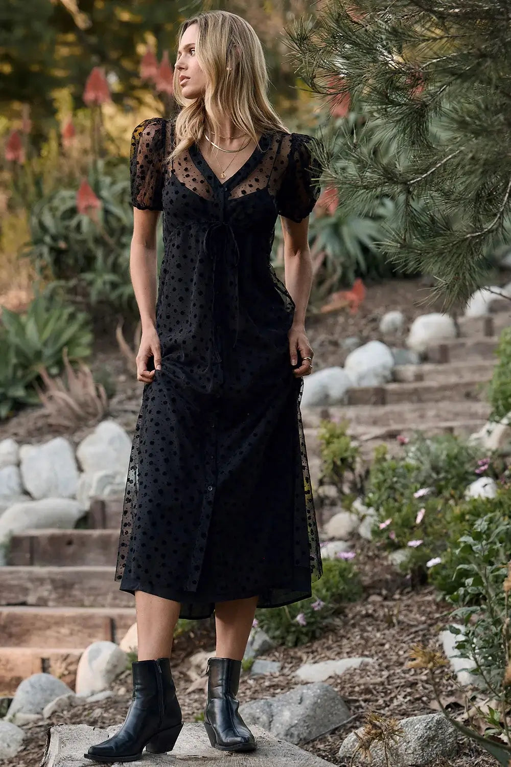 Saltwater Luxe Tamra Midi Dress - Black 2