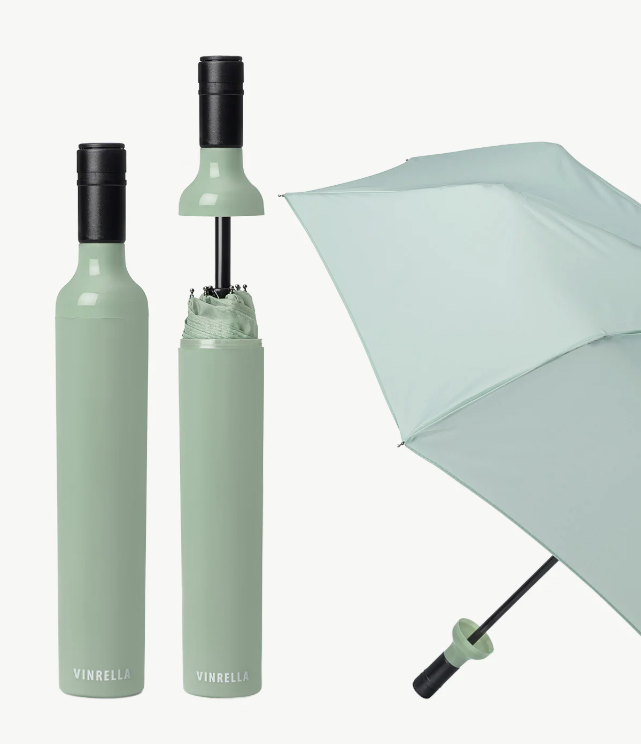 Vinrella Sage Bottle Umbrella 1