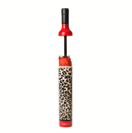 Vinrella Leopard Print Bottle Umbrella 2