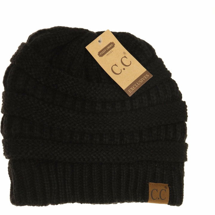 C.C Beanie Fuzzy Lined Cc Beanie Hat25