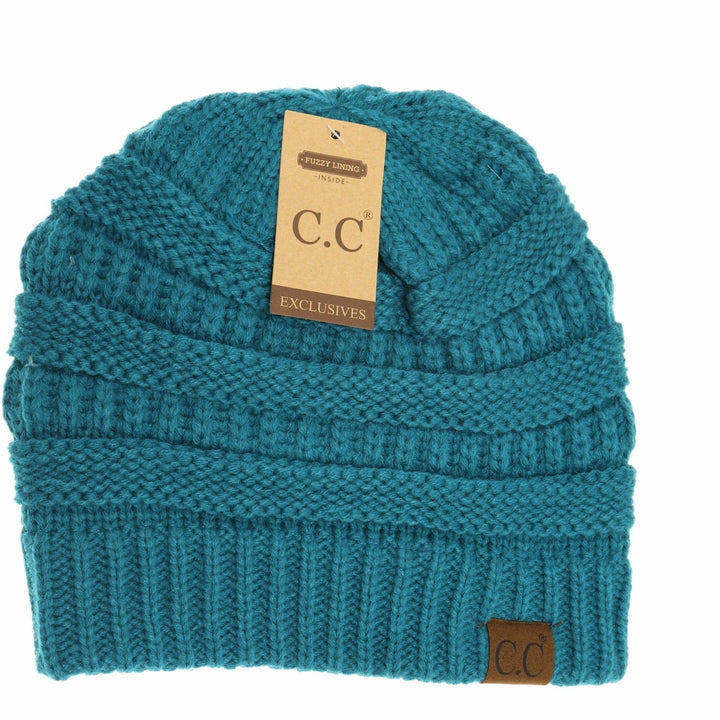 C.C Beanie Fuzzy Lined Cc Beanie Hat25