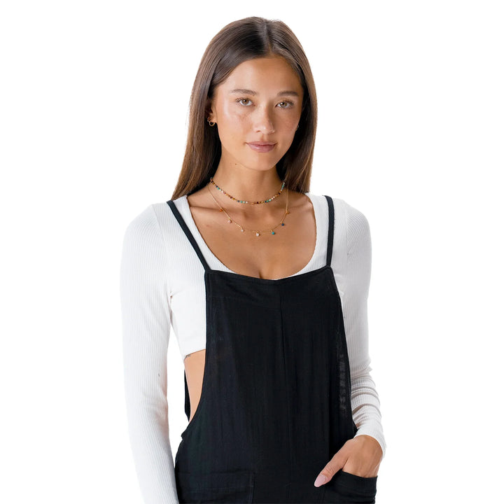 Lotus and Luna - Black Romper zoomed