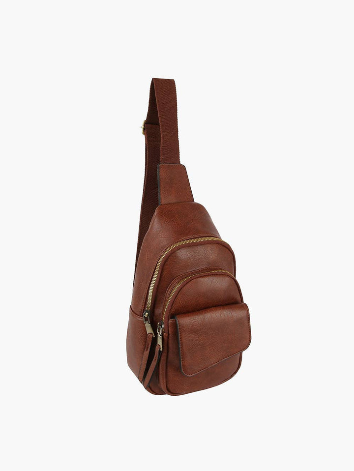 Leather Sling Bag coffee