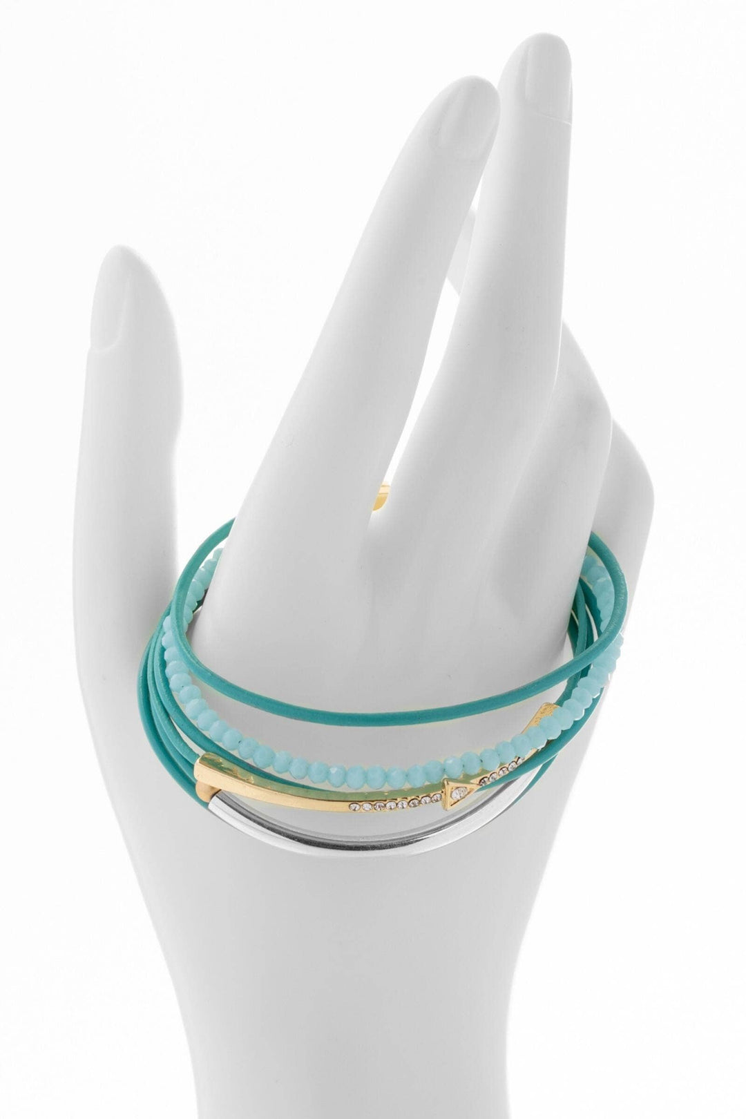 SAACHI - Leather Golden Arrow Bracelet