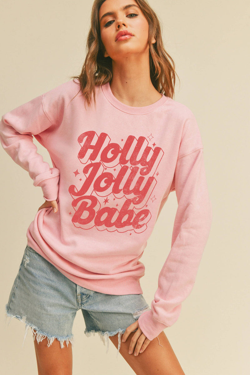 Holly Jolly Babe Graphic Sweatshirt