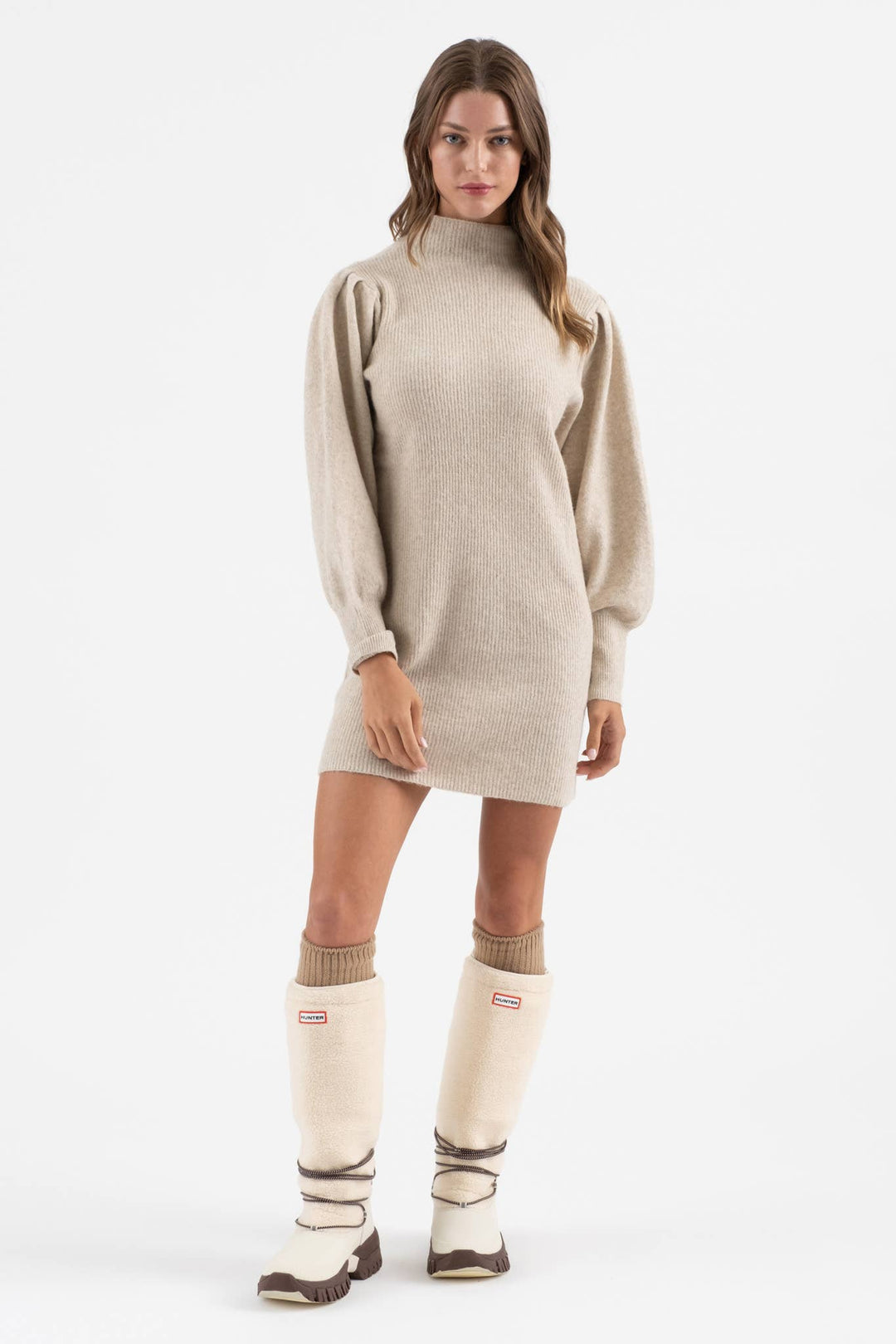 Blu Pepper Mock Neck Sweater Dress