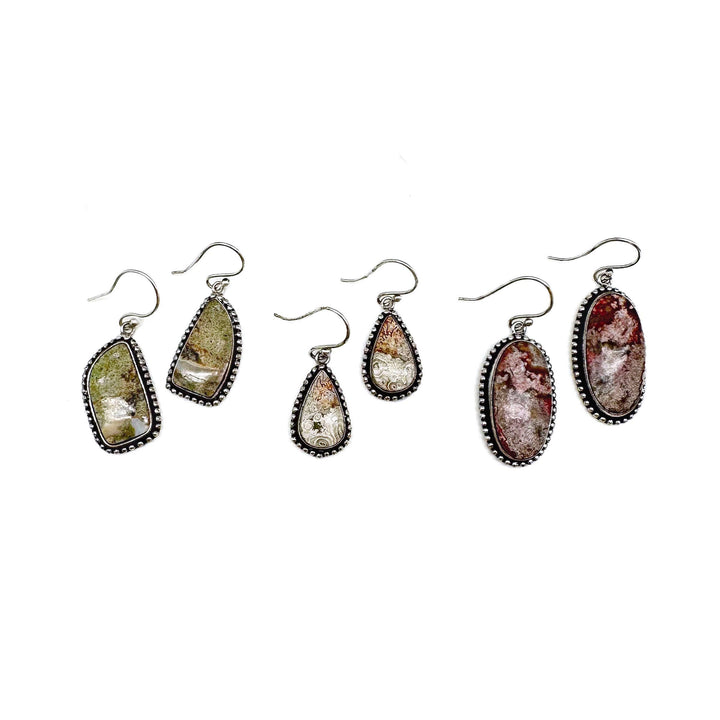 Kashi Earrings Crazy Lace Agate