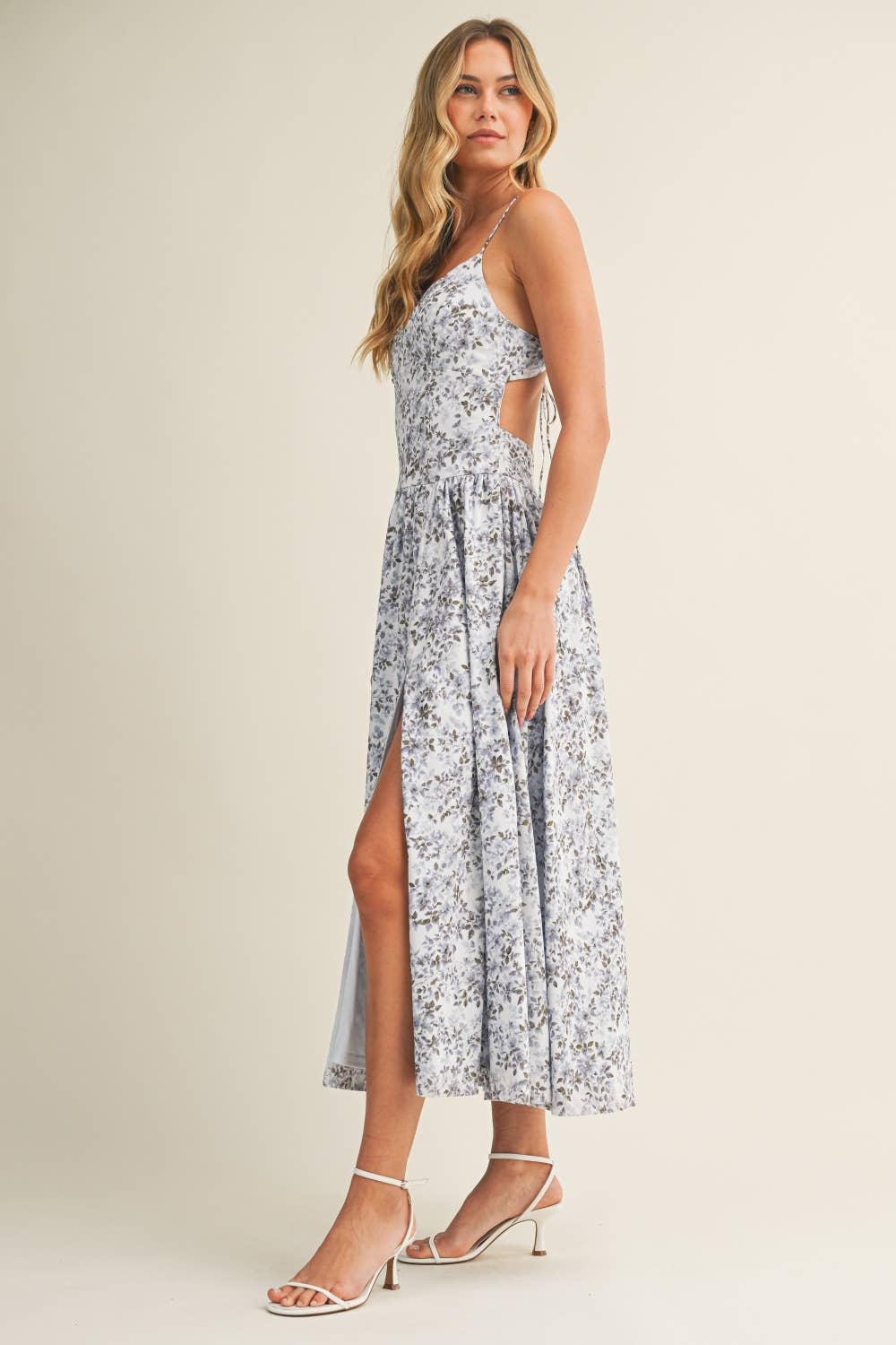 Klesis - Tied Midi Dress Blue 2