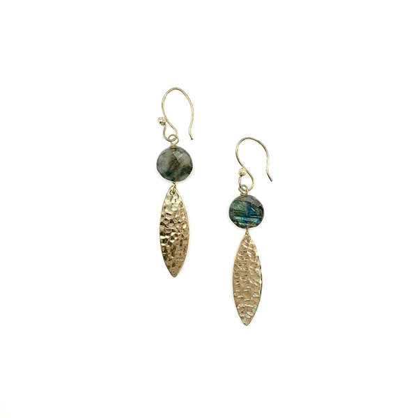 Akriti Gold Labradorite Earrings - Shop Emma's 