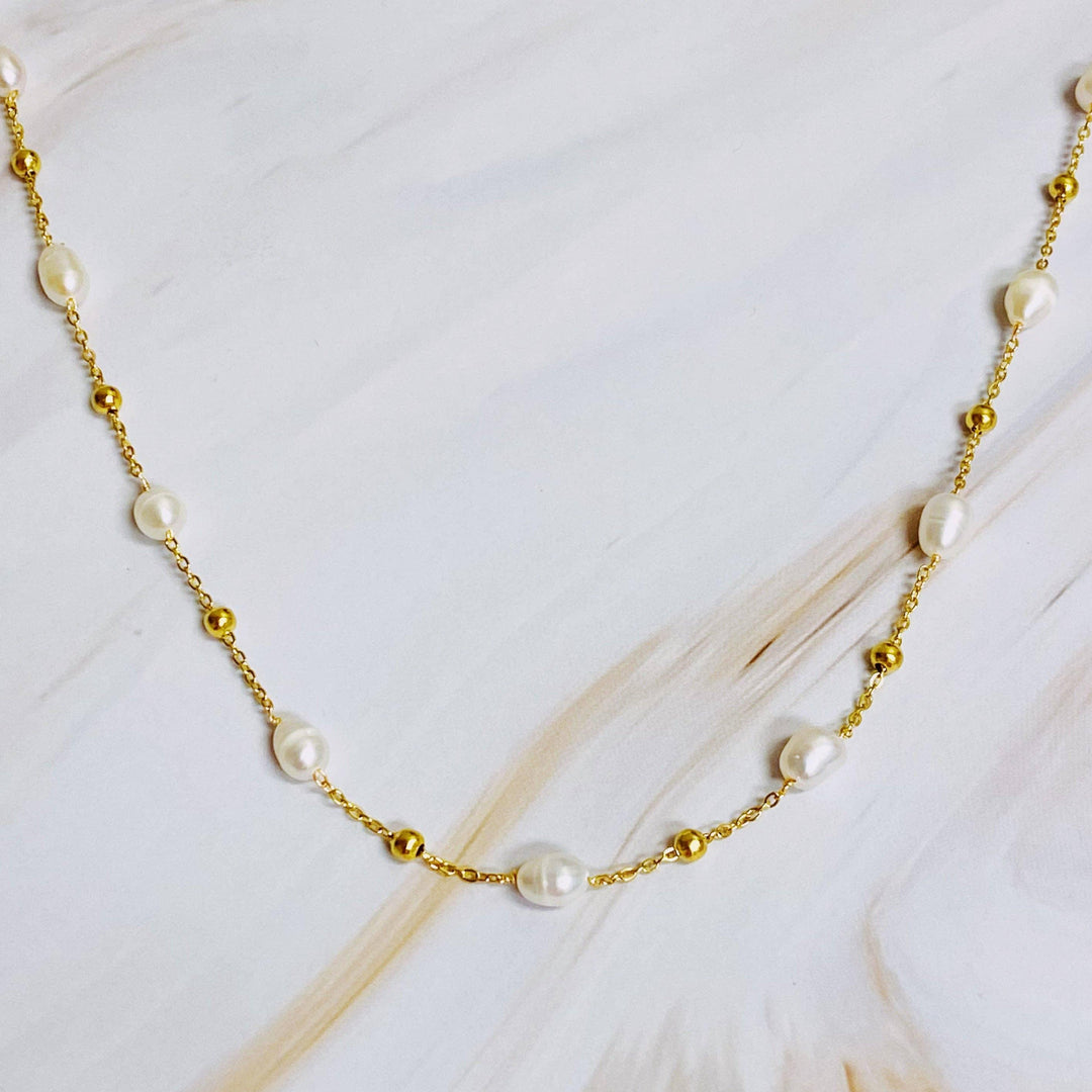 Ashley Freshwater pearl Necklace - Shop Emma's 