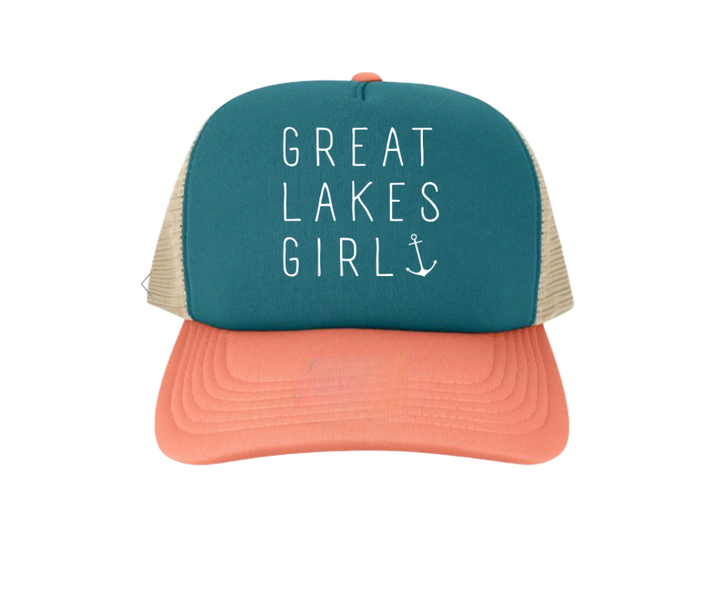 My State Designs - Snapback Hat: Great Lakes Girl