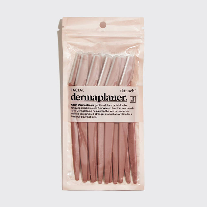 KITSCH - Recycled Plastic Dermaplaners 12pc Set - Terracotta