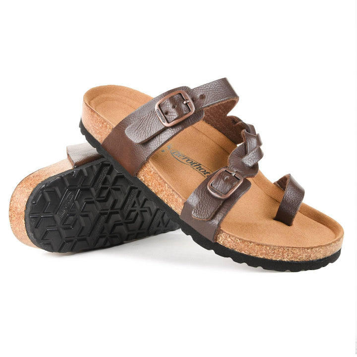 Aerothotic - Seraph Slide Sandals - Brown 1