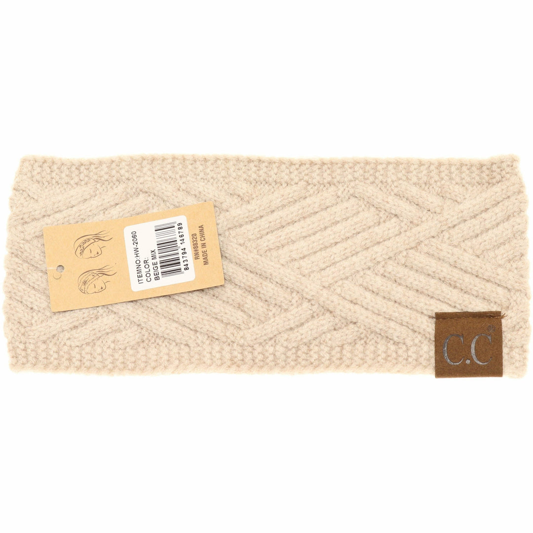 C.C Beanie Diagonal Criss-Cross Headband