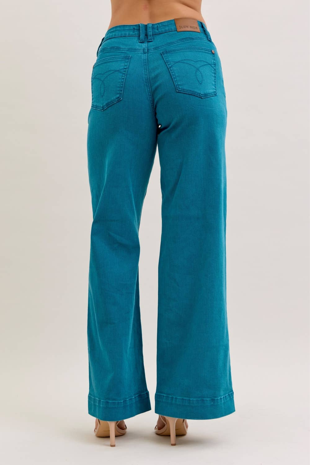 Judy Blue Jeans - Mr. Utility Wide Leg Jeans Teal 9