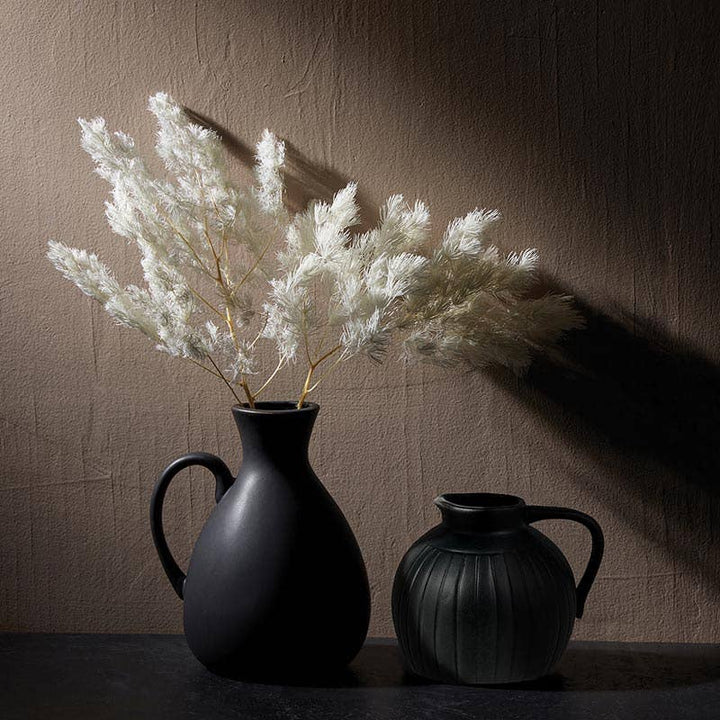 47th & Main - Black Ceramic Pitcher Vase