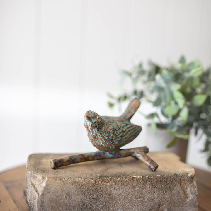 Abeline Patina Cast Iron Bird Figure 1