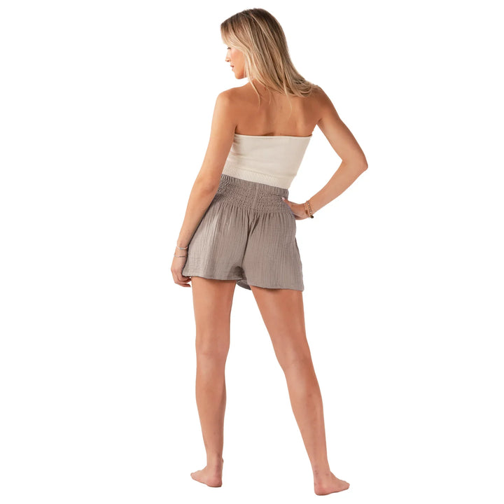 Lotus and Luna - Stone Cotton Shorts 3