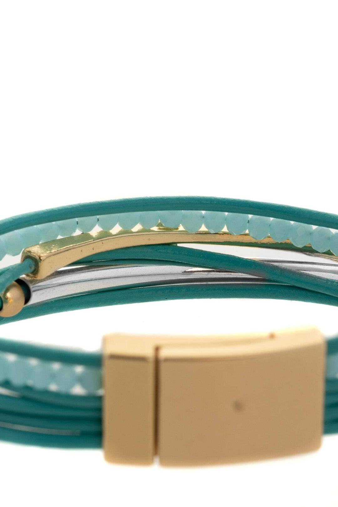 SAACHI - Leather Golden Arrow Bracelet