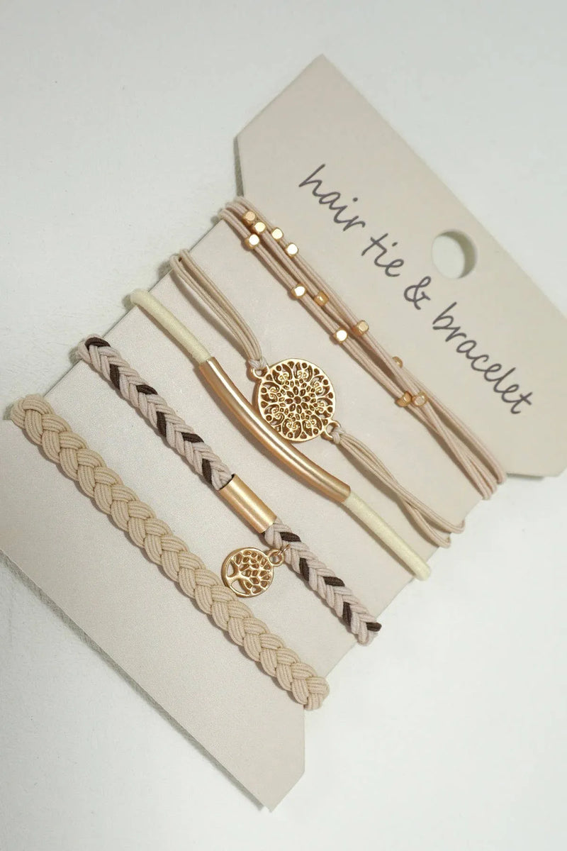 Boho Dual Function Knot Hair Tie Bracelet 100