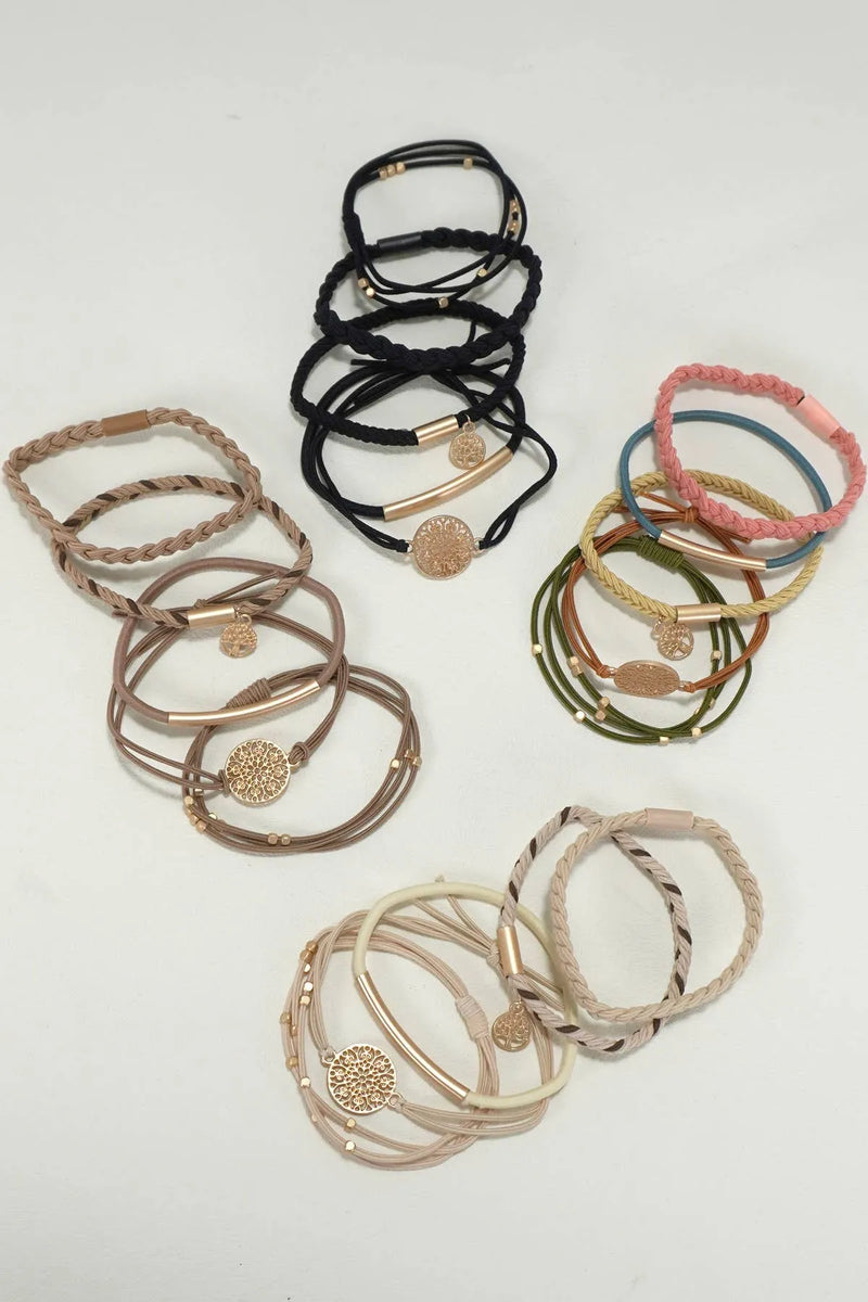 Boho Dual Function Knot Hair Tie Bracelet 100