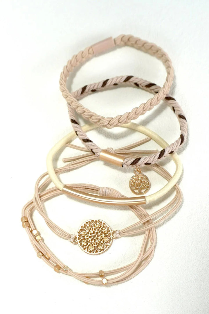 Boho Dual Knot Hair Tie Bracelet 100