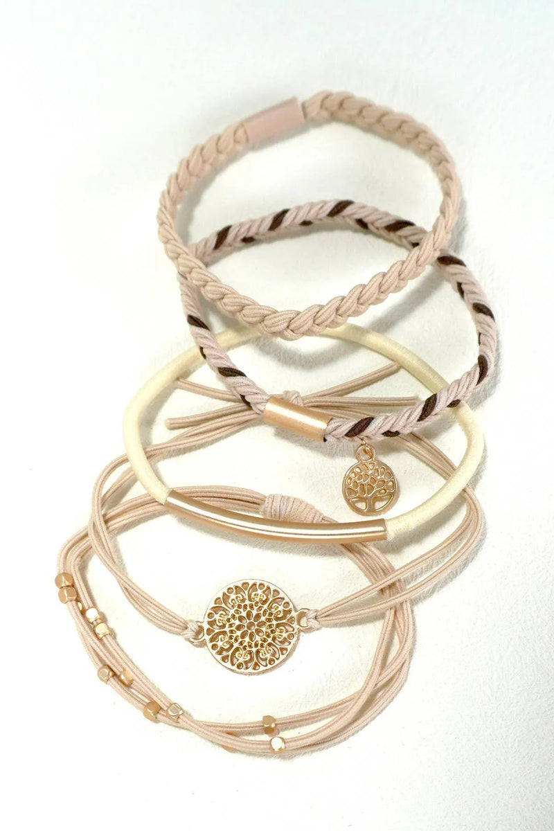 Boho Dual Function Knot Hair Tie Bracelet 100