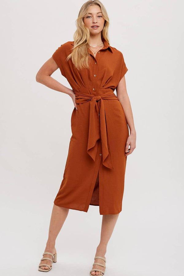 Button Down Midi Dress - Shop Emma's 