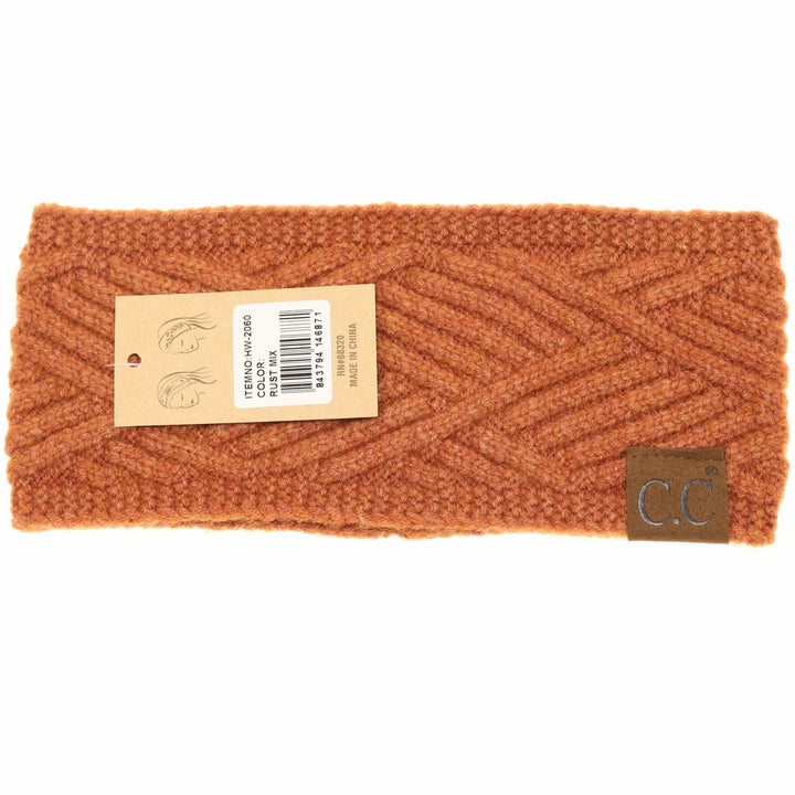 C.C Beanie - Diagonal Criss-Cross Patterned Headband - Shop Emma's 