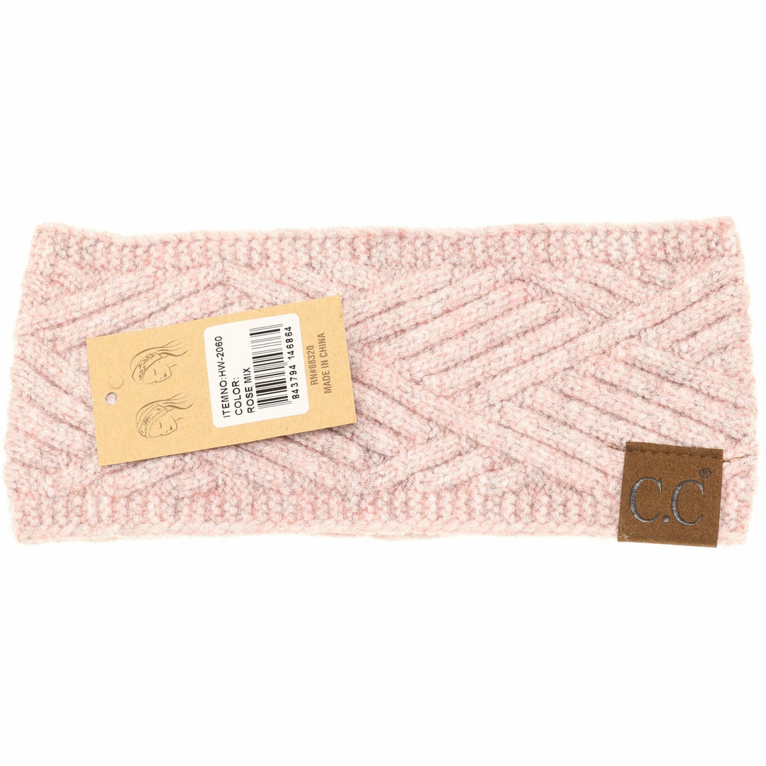 C.C Beanie - Diagonal Criss-Cross Patterned Headband - Shop Emma's 