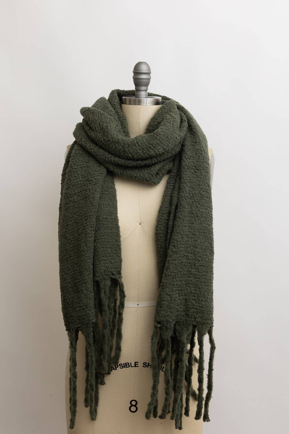 Knit Scarf With Tassels