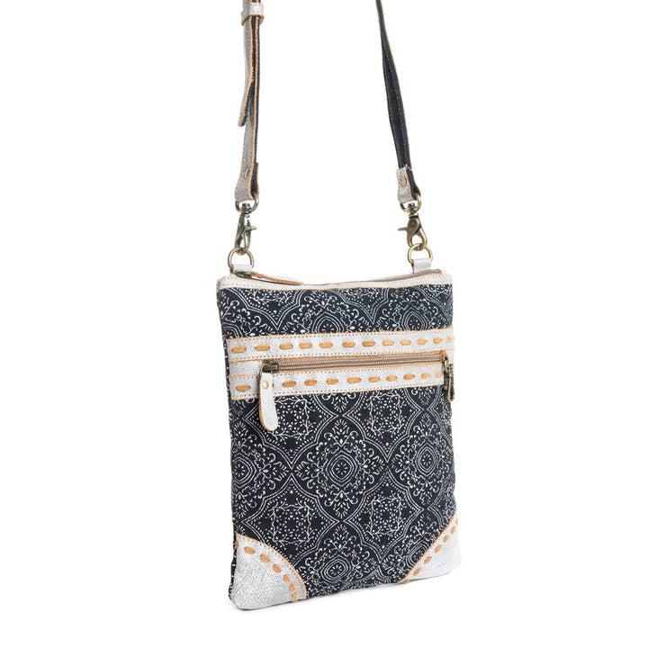 Myra Moroccan Nights small crossbody bag with geometric print - Front View