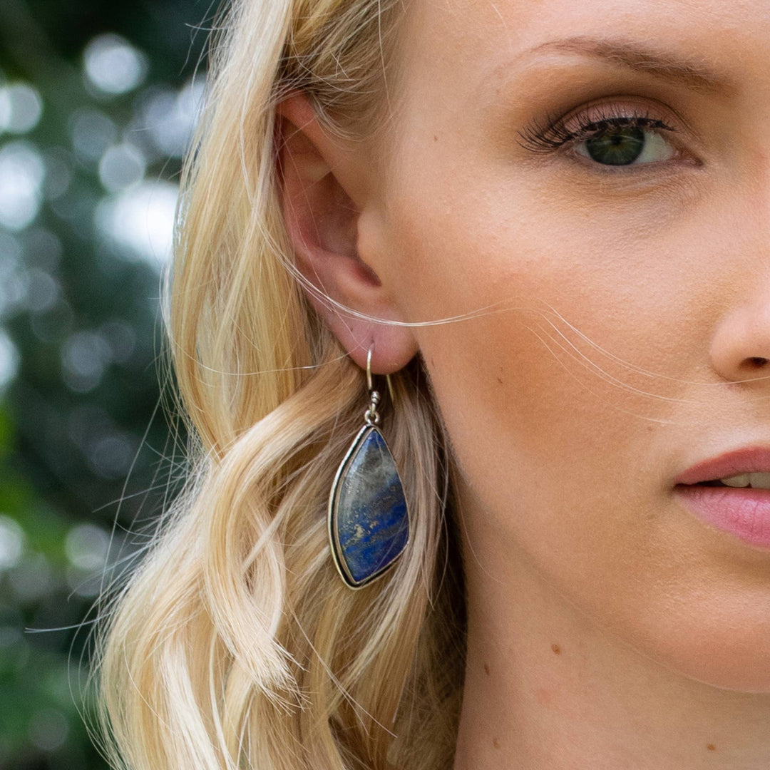 Kashi Stone Earrings Lapis