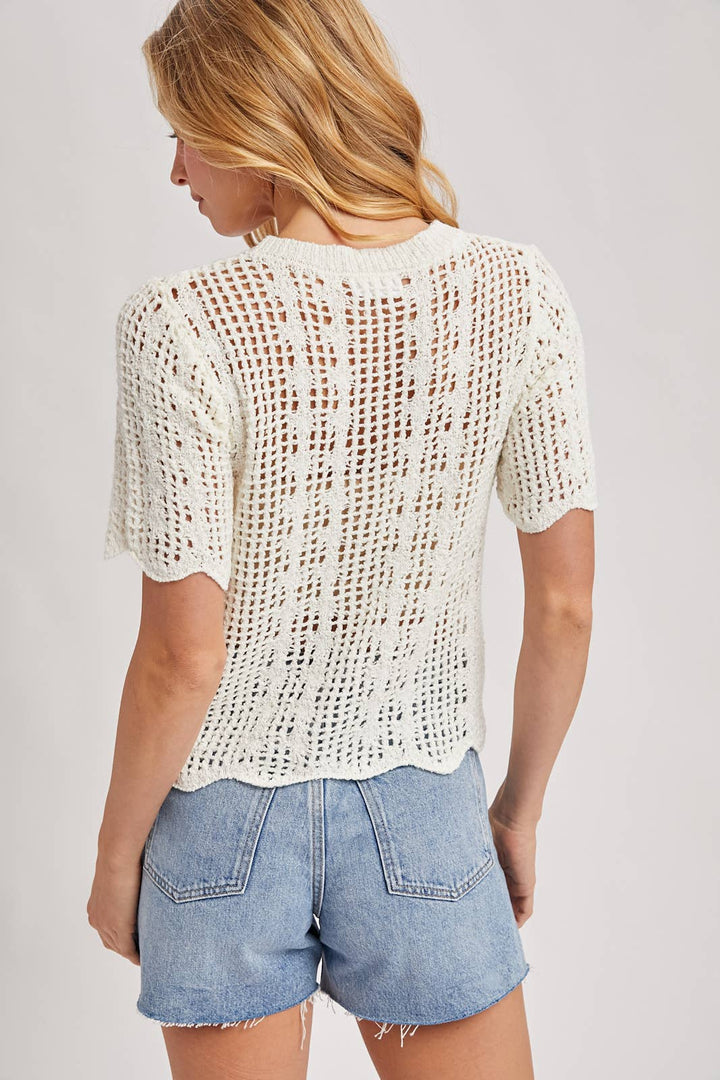 Bluivy - Floral Embroidered Top