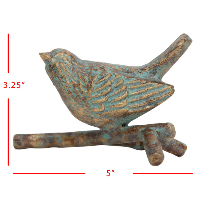 Abeline Patina Cast Iron Bird Figure 3