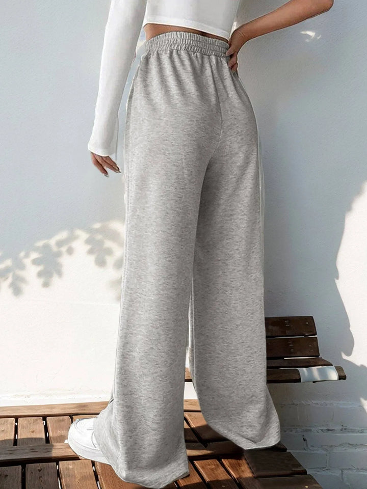 Casual Elastic V-shaped Wide-leg Pants - Shop Emma's 