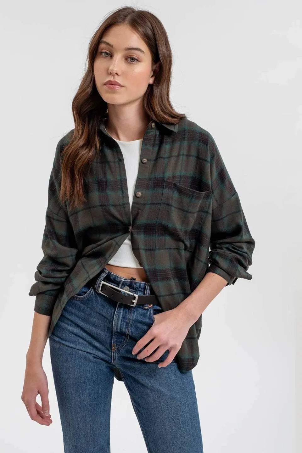 Button Down Plaid Shirt